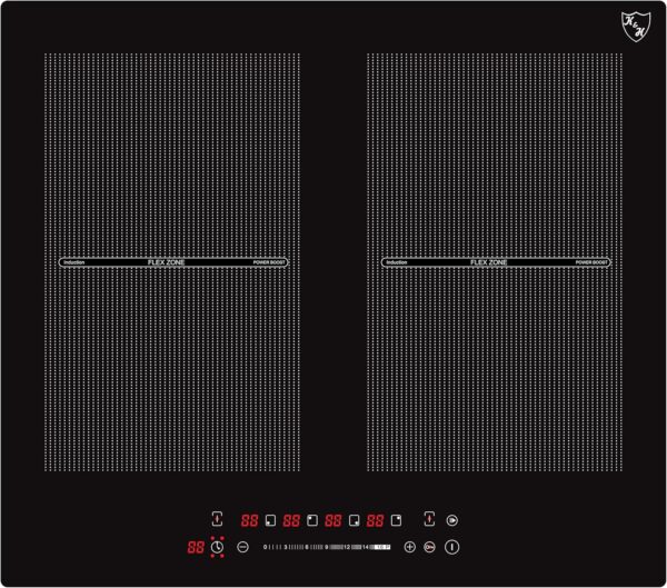 K&H® 4 Zonen FLEX Induktionskochfeld 59cm Autark Eingebaut IN-6804FLX